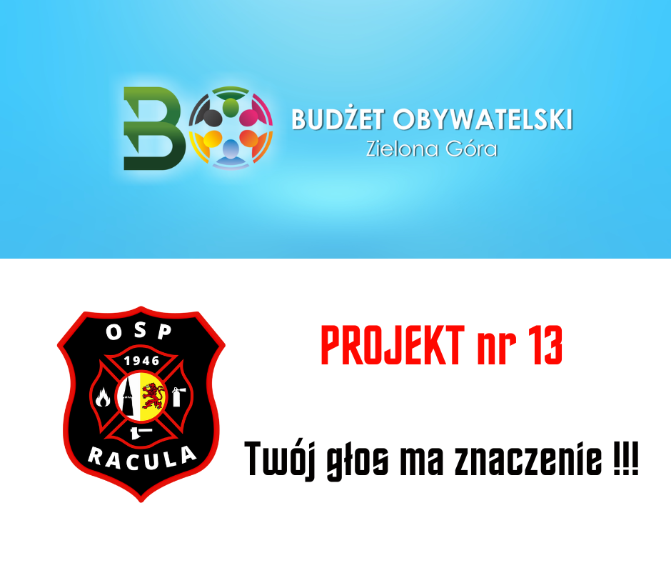 Projekt nr 13 ! – Budżet Obywatelski 2025 – wesprzyj nas!